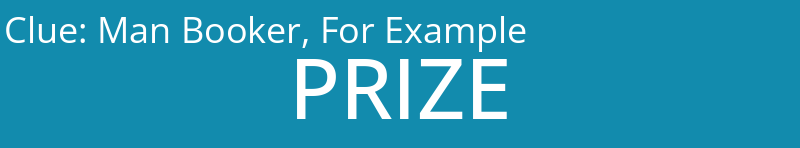 Man Booker, For Example