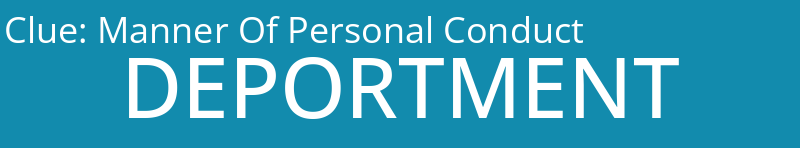 Manner Of Personal Conduct