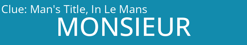 Man's Title, In Le Mans