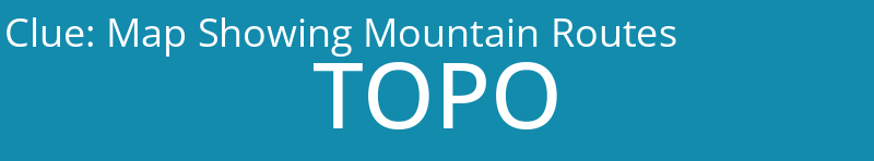 Map Showing Mountain Routes