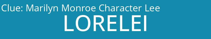 Marilyn Monroe Character Lee