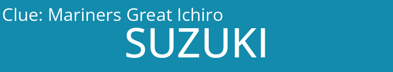 Mariners Great Ichiro