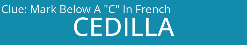 Mark Below A "C" In French