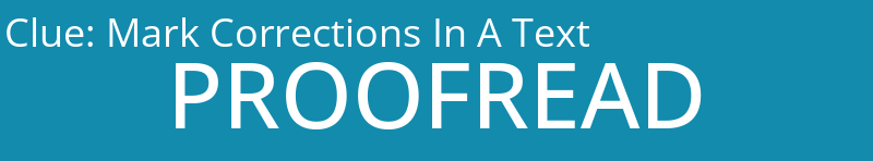 Mark Corrections In A Text