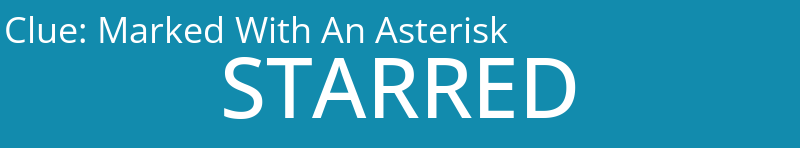 Marked With An Asterisk