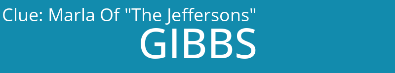 Marla Of "The Jeffersons"