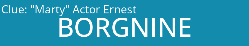 "Marty" Actor Ernest