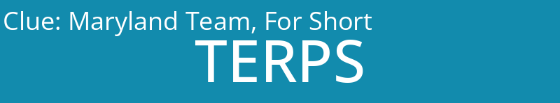 Maryland Team, For Short