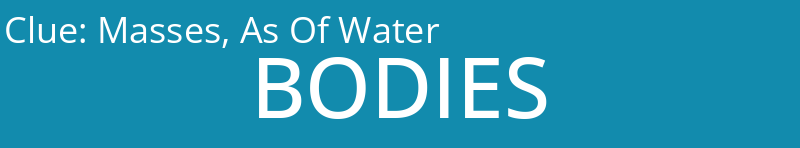 Masses, As Of Water