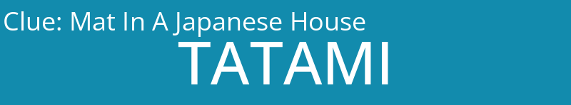 Mat In A Japanese House