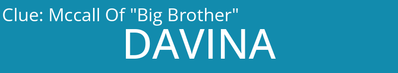 Mccall Of "Big Brother"