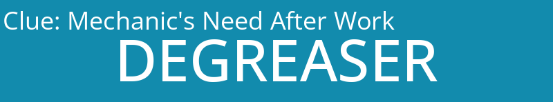 Mechanic's Need After Work