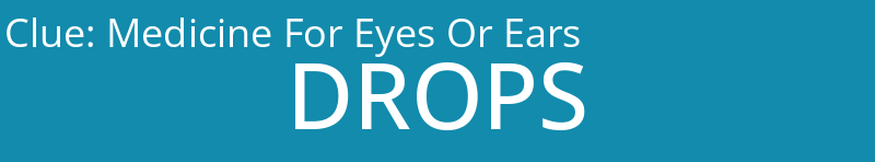 Medicine For Eyes Or Ears