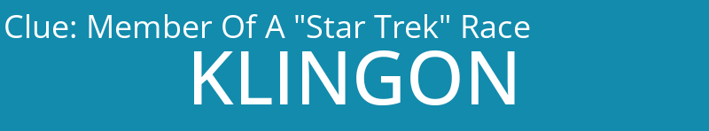 Member Of A "Star Trek" Race