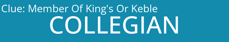 Member Of King's Or Keble