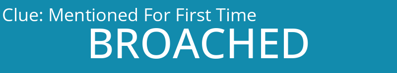 Mentioned For First Time