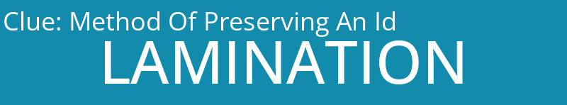 Method Of Preserving An Id