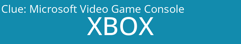 Microsoft Video Game Console
