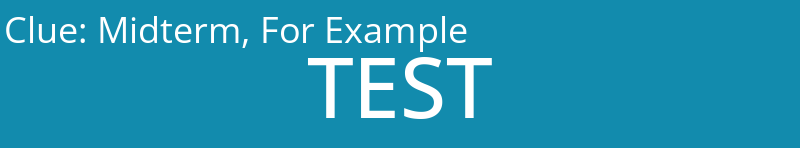 Midterm, For Example