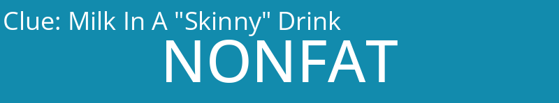 Milk In A "Skinny" Drink