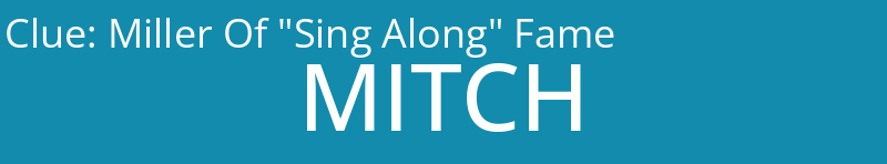 Miller Of "Sing Along" Fame