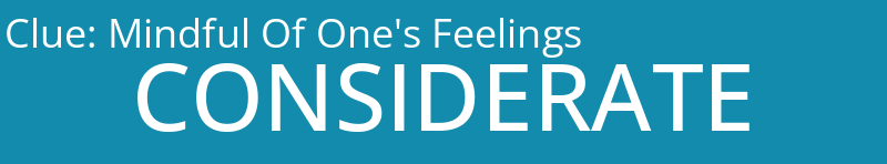Mindful Of One's Feelings