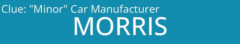"Minor" Car Manufacturer