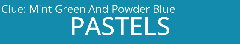 Mint Green And Powder Blue