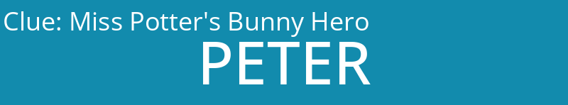 Miss Potter's Bunny Hero