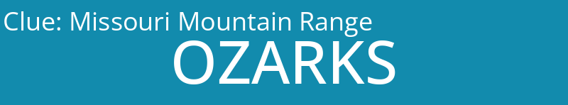 Missouri Mountain Range