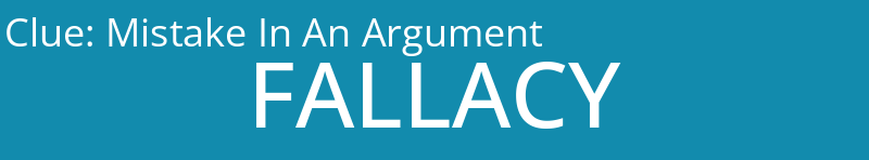 Mistake In An Argument