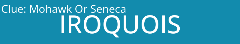Mohawk Or Seneca