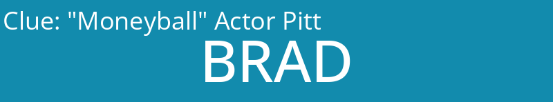 "Moneyball" Actor Pitt