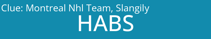 Montreal Nhl Team, Slangily