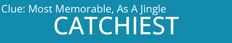 Most Memorable, As A Jingle