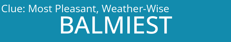 Most Pleasant, Weather-Wise