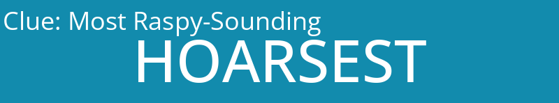 Most Raspy-Sounding