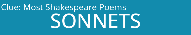 Most Shakespeare Poems