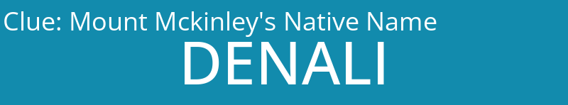 Mount Mckinley's Native Name