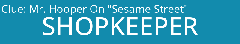 Mr. Hooper On "Sesame Street"