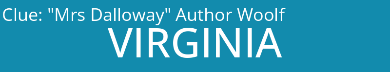 "Mrs Dalloway" Author Woolf