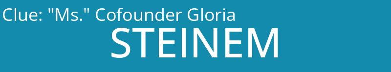 "Ms." Cofounder Gloria