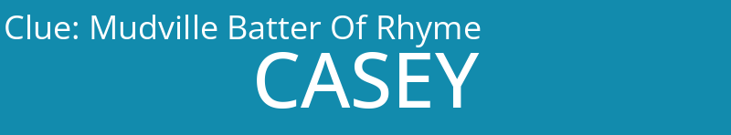Mudville Batter Of Rhyme