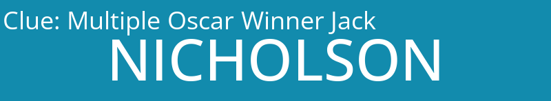 Multiple Oscar Winner Jack