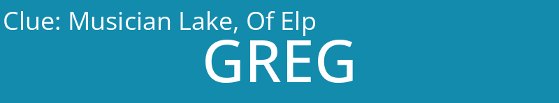 Musician Lake, Of Elp