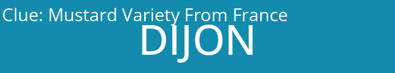 Mustard Variety From France