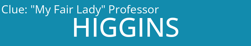 "My Fair Lady" Professor