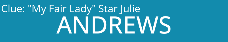 "My Fair Lady" Star Julie