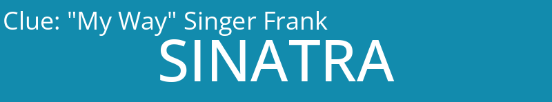 "My Way" Singer Frank