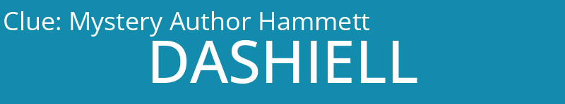 Mystery Author Hammett